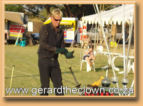 Donovan's 40 minute circus show includes